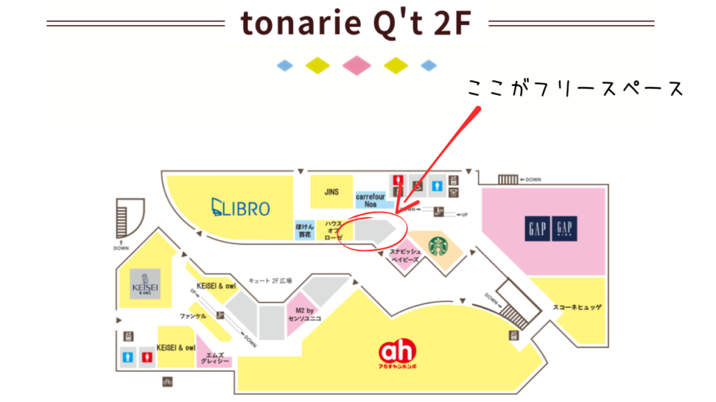 トナリエつくば,勉強場所